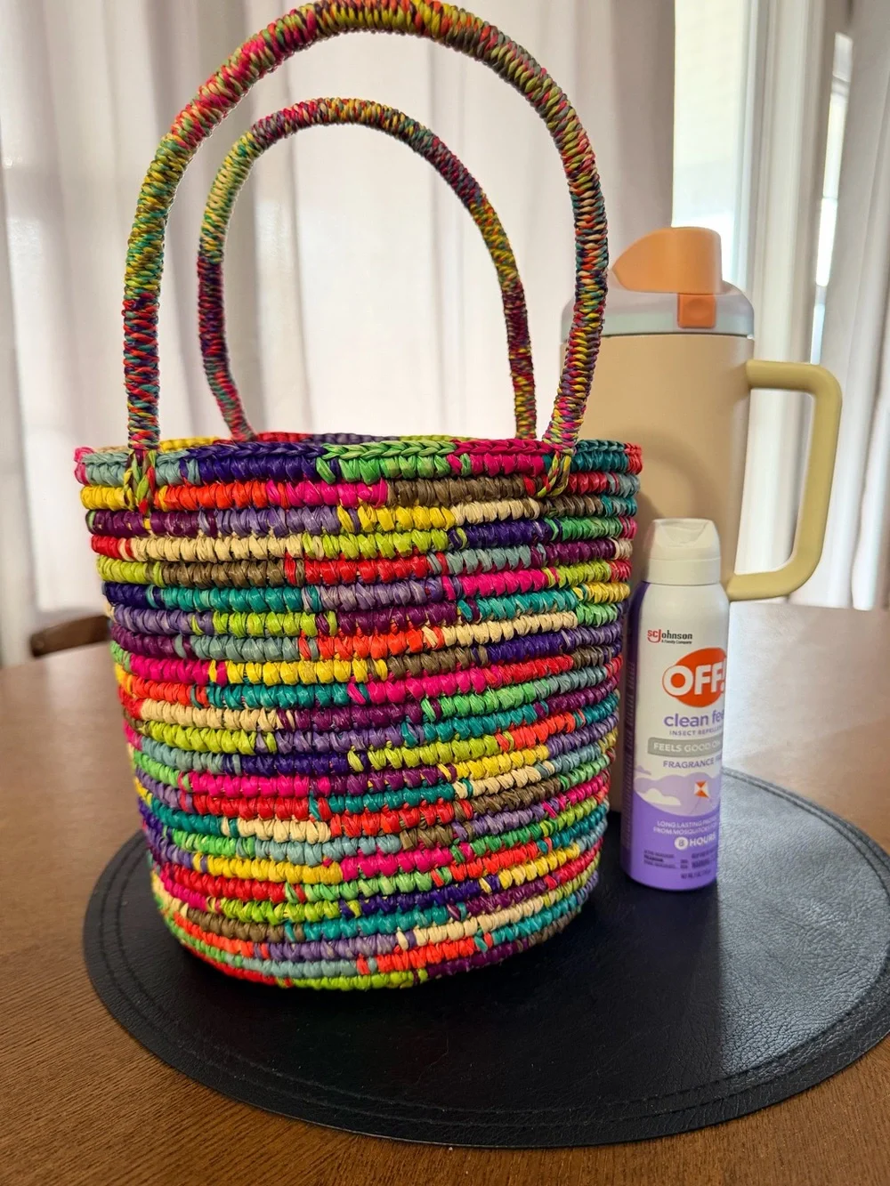 Sensi Studio Straw Tote Bag